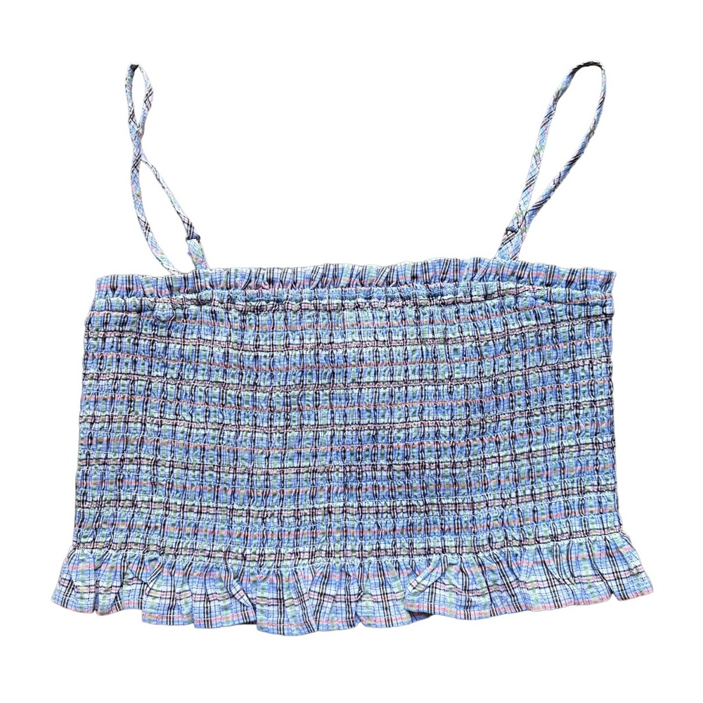 BCBGeneration Smocked Crop Cami